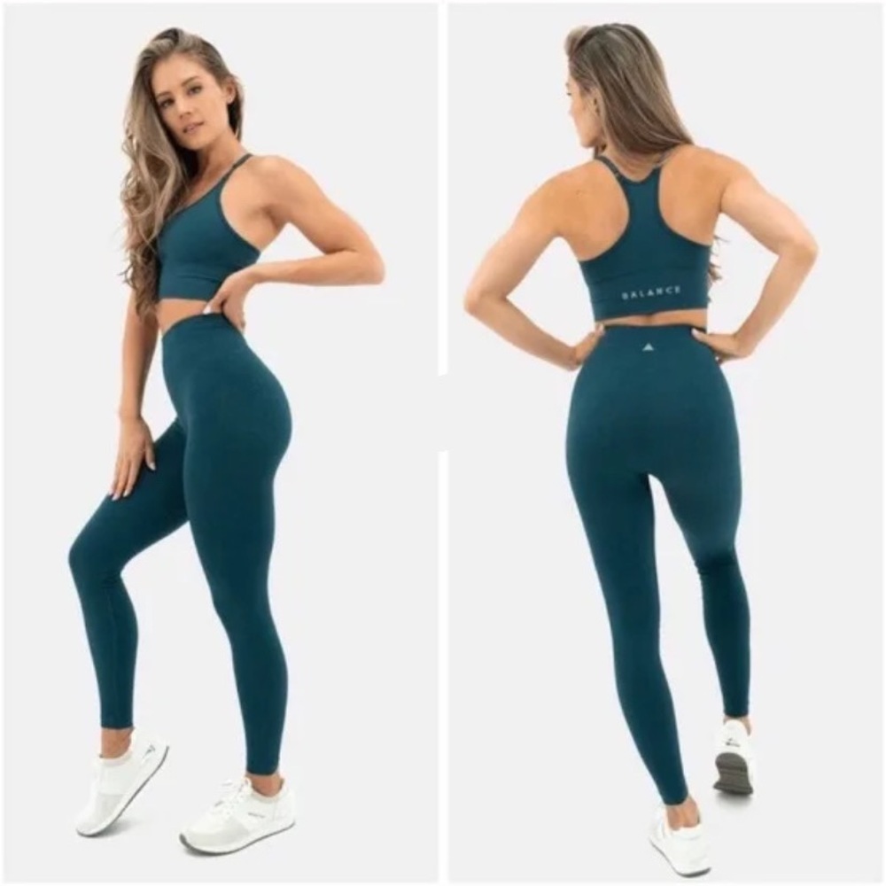 Balance athletica/vitality topaz textured seamless legging